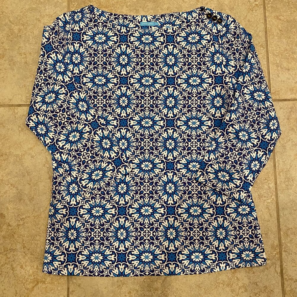 Blue Patterned Top - image 1